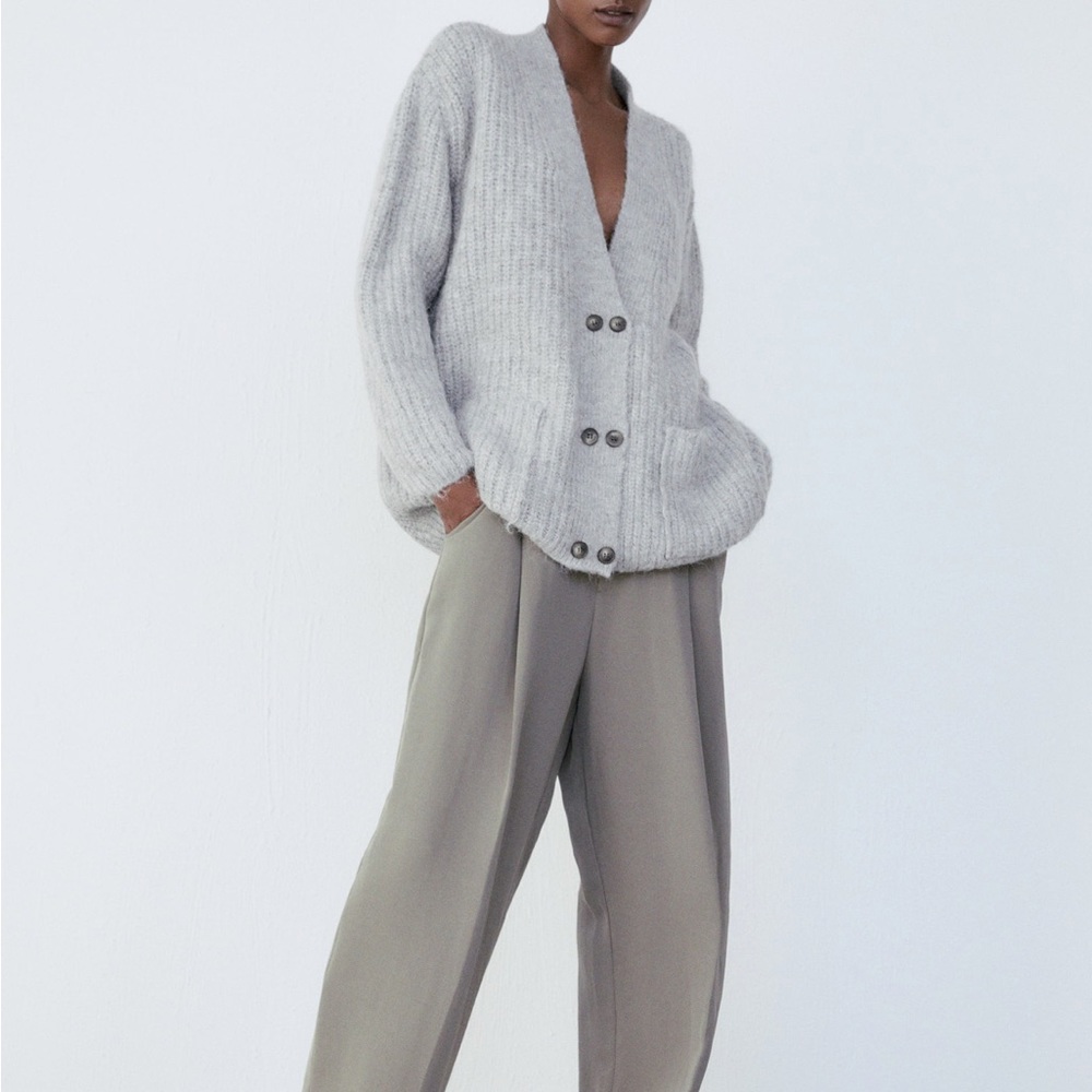 ZARA Oversized Knit Jacket